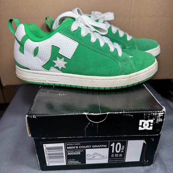 DC Shoes Other - 2009 DC Shoes Men’s 10 Court Graffik Emerald Green 300529 Skater Sneakers